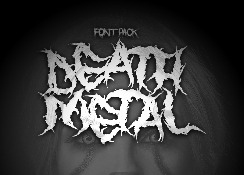 black metal font generator